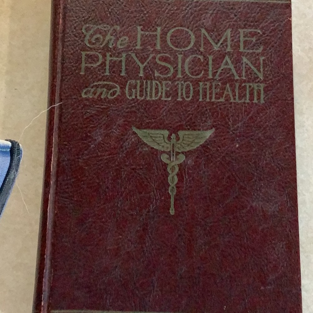 Vintage Red Medical Book